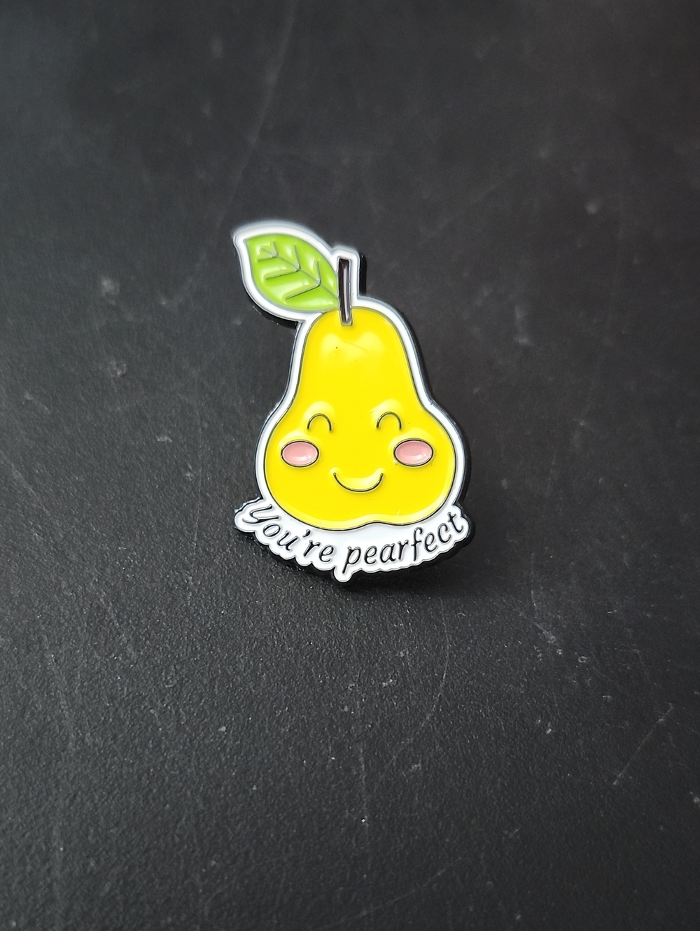 Cute Yellow Pear Enamel Pin - Accessories